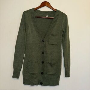 Kirra Women's Cardigan long Sweater Spruce Green Size XS